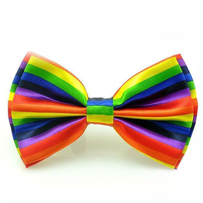 Rainbow Stripe Bow Tie Bowtie Wedding Party Costume Gay Lesbian Price LGBT Payday Deals