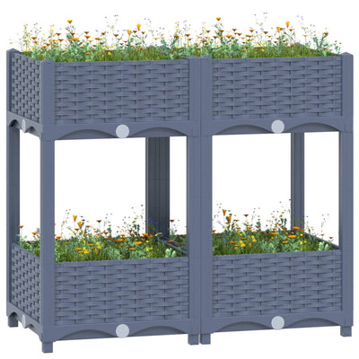 Raised Bed 80x40x71 cm Polypropylene Payday Deals