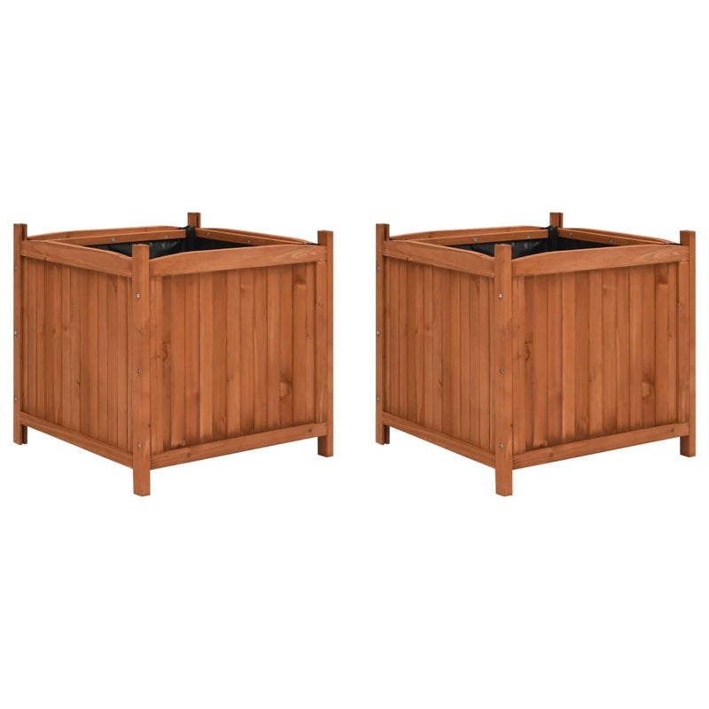 Raised Beds 2 pcs 50x50x50 cm Firwood Payday Deals