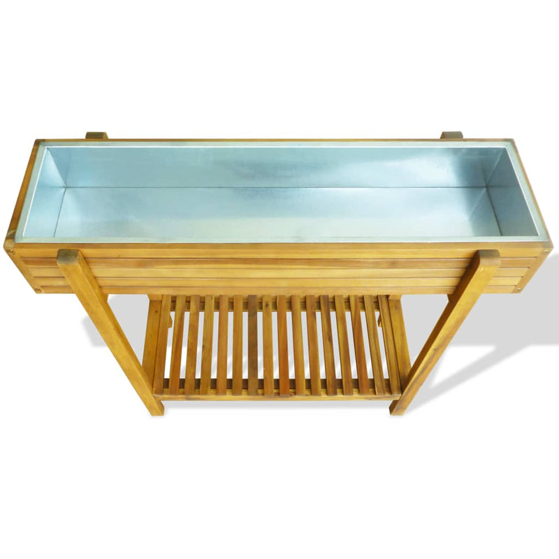 Raised Garden Raised Bed Solid Acacia Wood and Zinc Payday Deals
