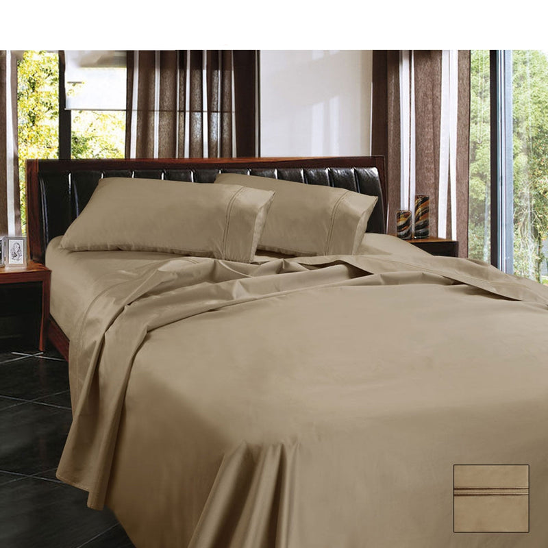 Ramesses 1450TC Egyptian Cotton Sateen Sheet Set Linen King Payday Deals