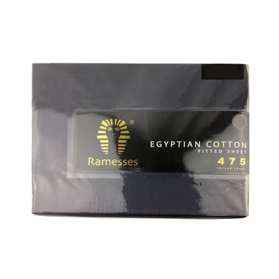 Ramesses 475TC Egyptian Cotton Fitted Sheet Queen Charcoal Payday Deals