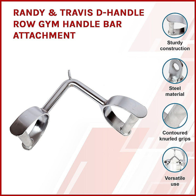 Randy & Travis D-Handle Row Gym Handle Bar Attachment Payday Deals