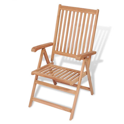 Reclining Garden Chairs 2 pcs Solid Teak Wood Payday Deals