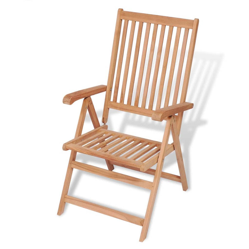 Reclining Garden Chairs 2 pcs Solid Teak Wood Payday Deals