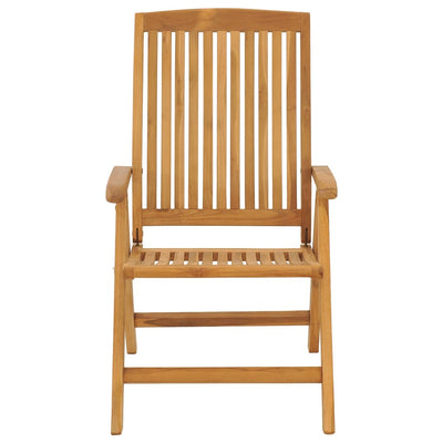 Reclining Garden Chairs with Cushions 2 pcs Solid Wood Teak Payday Deals