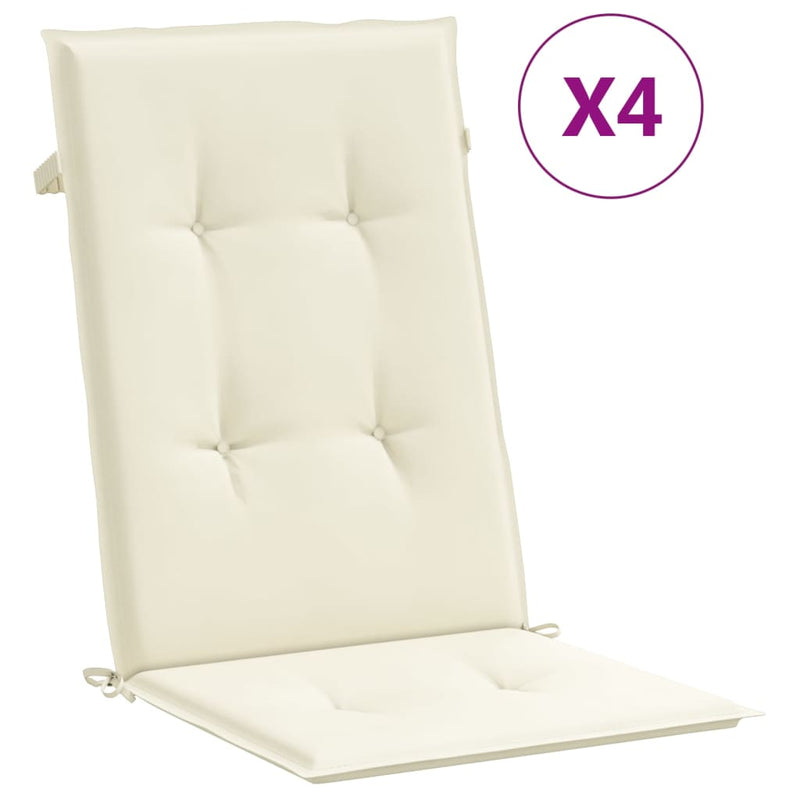 Reclining Garden Chairs with Cushions 4 pcs Solid Wood Teak Payday Deals