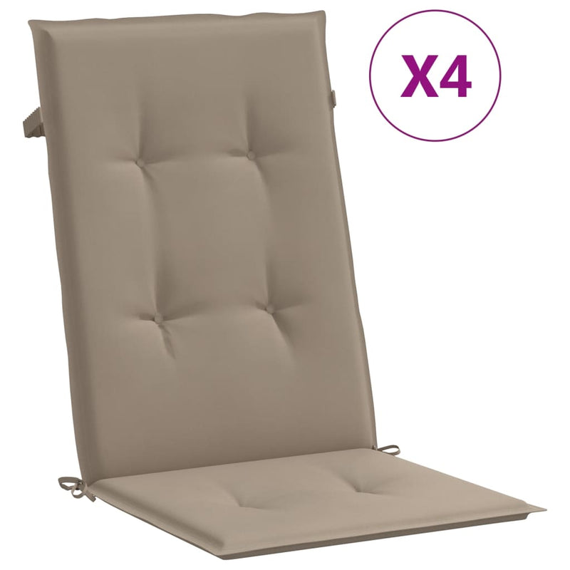 Reclining Garden Chairs with Cushions 4 pcs Solid Wood Teak Payday Deals