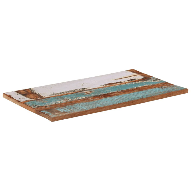 Rectangular Table Top 60x100 cm 25-27 mm Solid Wood Reclaimed Payday Deals
