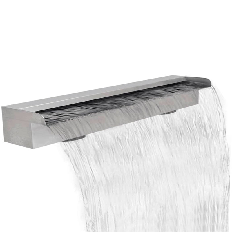 Rectangular Waterfall Pool Fountain Stainless Steel 90 cm Payday Deals