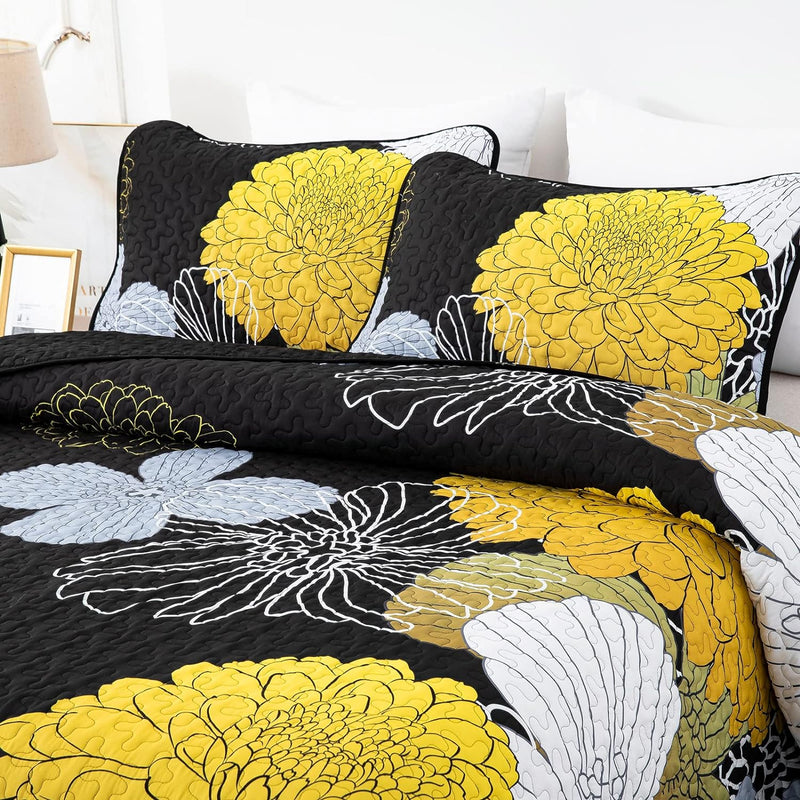 Refined Quilted Bedspread and Pillowcases Set: Perfect Harmony of Comfort and Style - Queen size Payday Deals