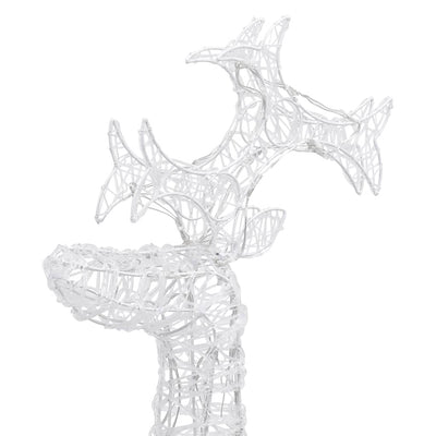 Reindeer Christmas Decoration 90 LEDs 60x16x100 cm Acrylic Payday Deals