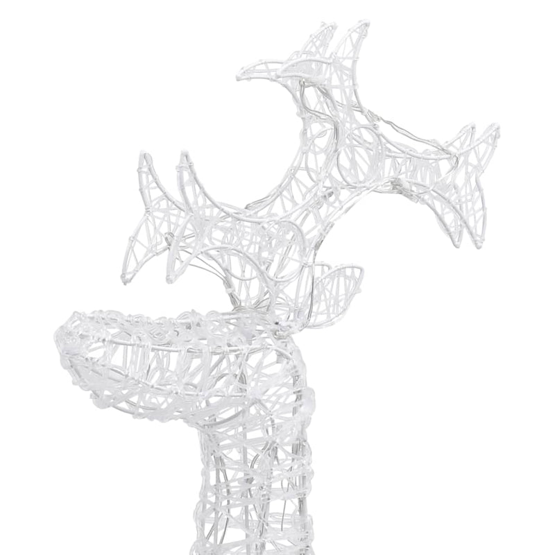 Reindeer Christmas Decoration 90 LEDs 60x16x100 cm Acrylic Payday Deals