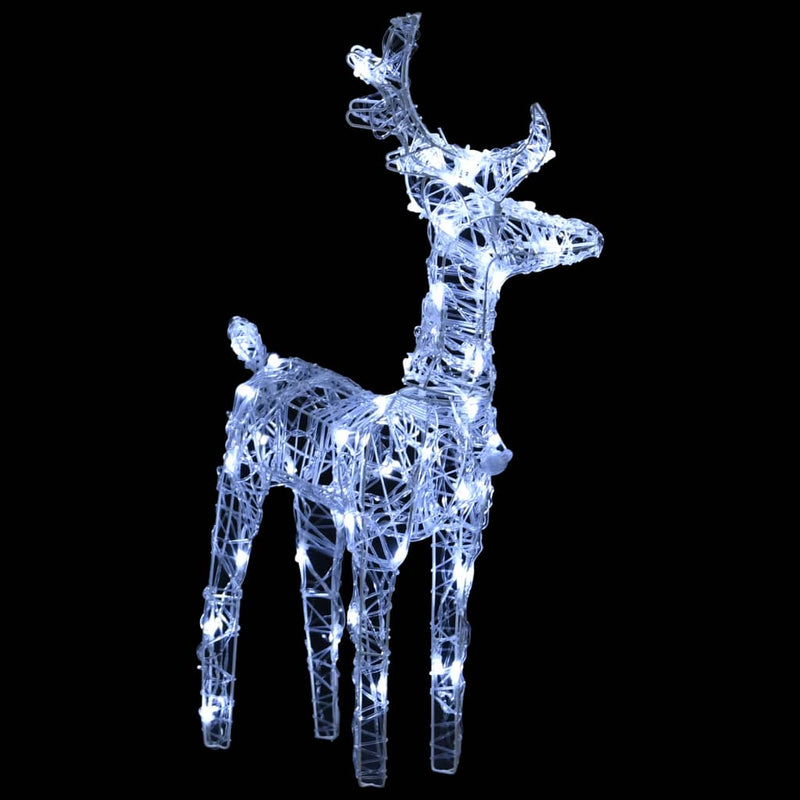 Reindeers & Sleigh Christmas Decoration 280x28x55 cm Acrylic Payday Deals