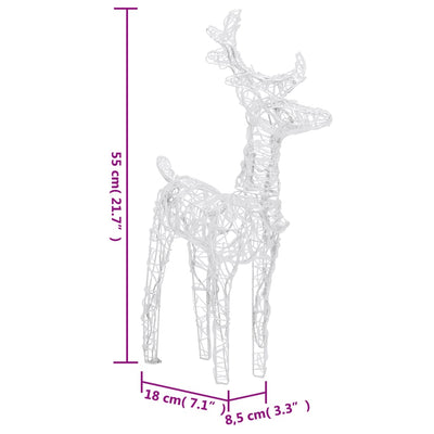 Reindeers & Sleigh Christmas Decoration 320 LEDs Acrylic Payday Deals