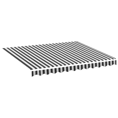 Replacement Fabric for Awning Anthracite and White 3x2.5 m Payday Deals