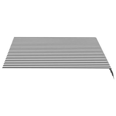 Replacement Fabric for Awning Anthracite and White 3x2.5 m Payday Deals