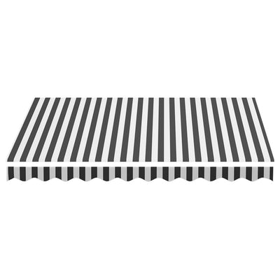 Replacement Fabric for Awning Anthracite and White 3x2.5 m Payday Deals