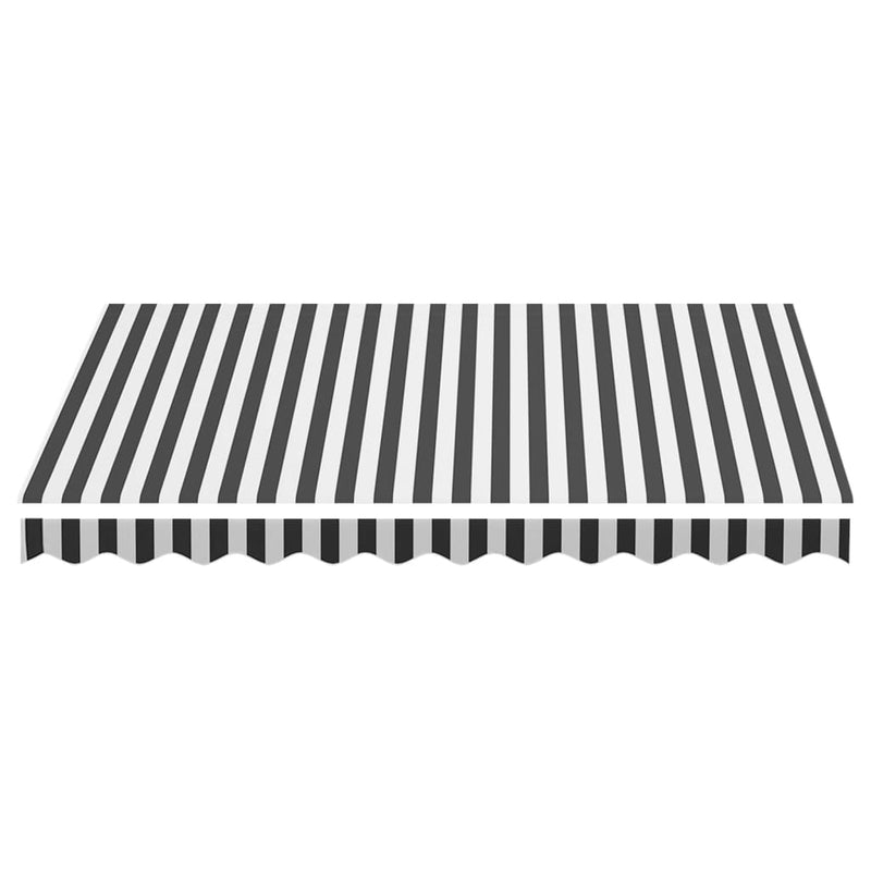 Replacement Fabric for Awning Anthracite and White 3x2.5 m Payday Deals