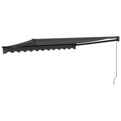 Retractable Awning Anthracite 3x2.5 m Fabric and Aluminium Payday Deals