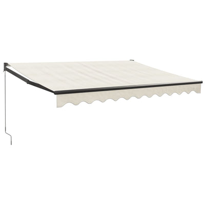Retractable Awning Cream 3x2.5 m Fabric and Aluminium Payday Deals
