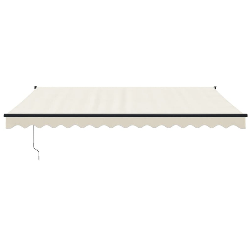 Retractable Awning Cream 4x3 m Fabric and Aluminium Payday Deals