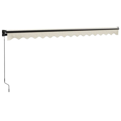 Retractable Awning Cream 4x3 m Fabric and Aluminium Payday Deals
