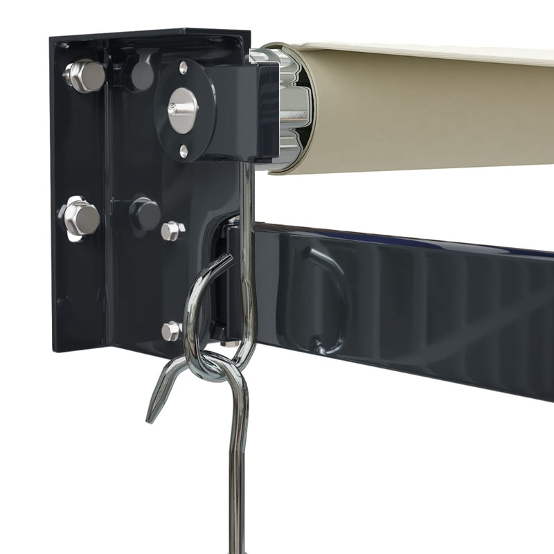 Retractable Awning Cream 4x3 m Fabric and Aluminium Payday Deals