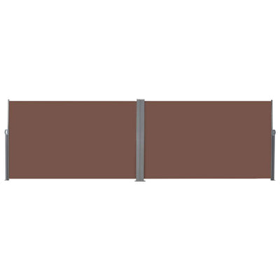 Retractable Side Awning 180x600 cm Brown Payday Deals