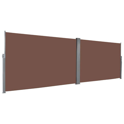 Retractable Side Awning 180x600 cm Brown Payday Deals