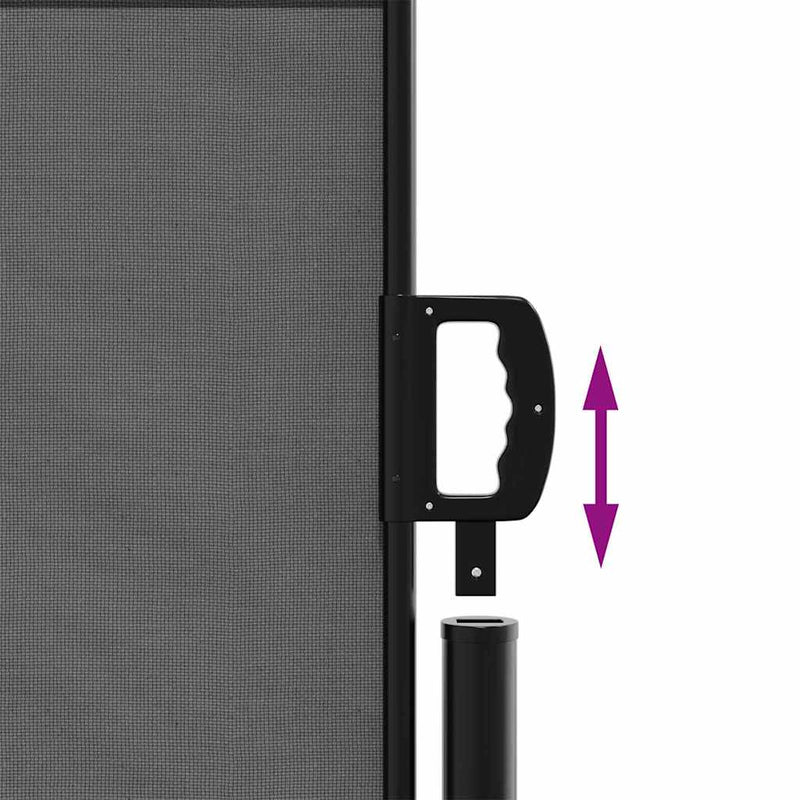 Retractable Side Awning Anthracite 140x500 cm Payday Deals