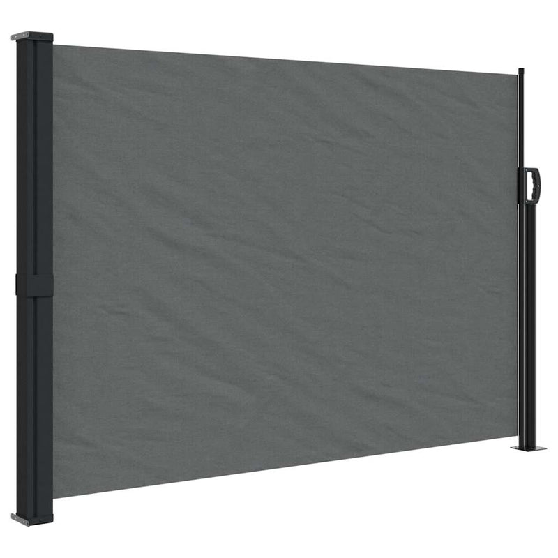 Retractable Side Awning Anthracite 140x600 cm Payday Deals