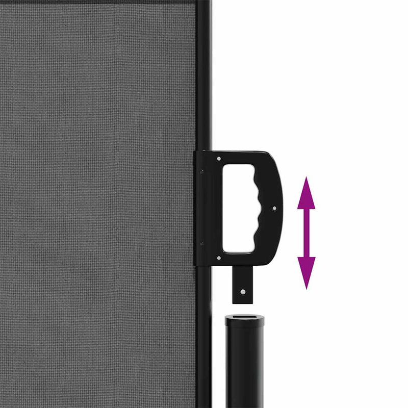 Retractable Side Awning Anthracite 140x600 cm Payday Deals