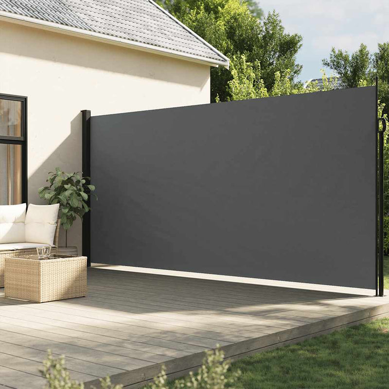 Retractable Side Awning Anthracite 220x600 cm Payday Deals