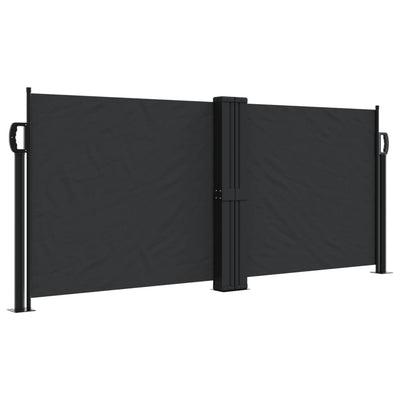 Retractable Side Awning Black 100x1000 cm Payday Deals