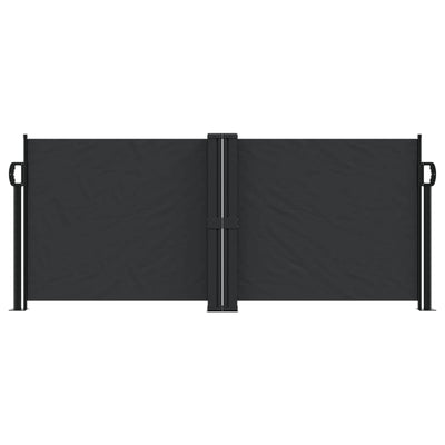 Retractable Side Awning Black 100x1000 cm Payday Deals