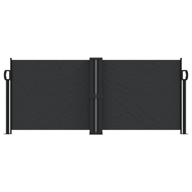 Retractable Side Awning Black 100x1000 cm Payday Deals