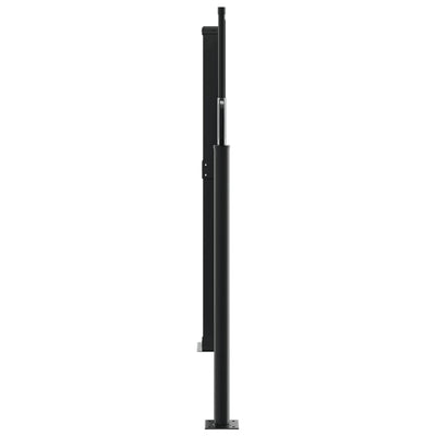 Retractable Side Awning Black 100x1000 cm Payday Deals
