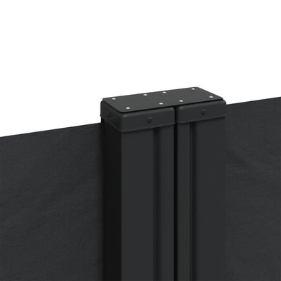 Retractable Side Awning Black 100x1000 cm Payday Deals
