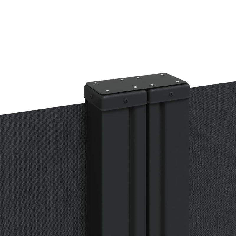 Retractable Side Awning Black 100x1000 cm Payday Deals