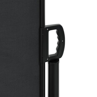 Retractable Side Awning Black 100x1000 cm Payday Deals