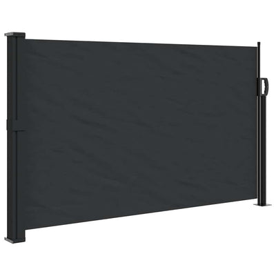 Retractable Side Awning Black 120x600 cm Payday Deals