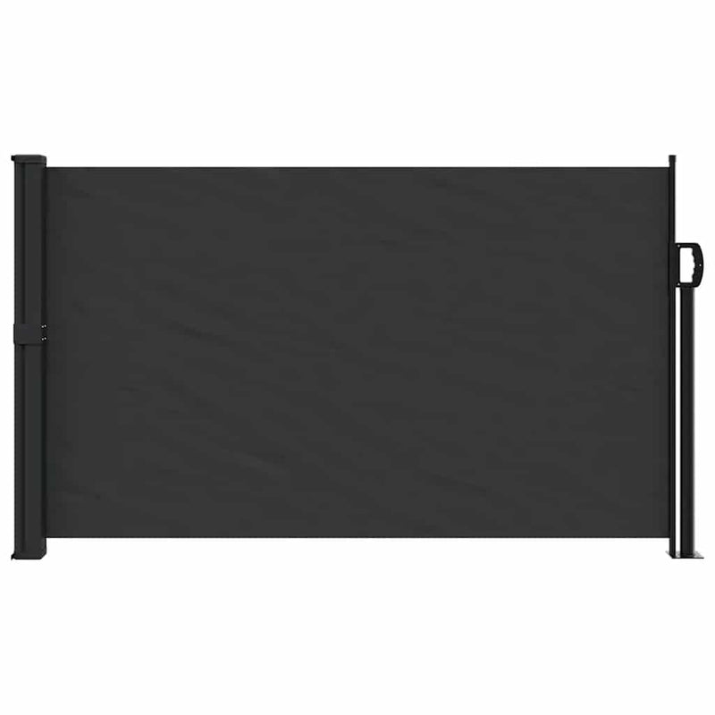 Retractable Side Awning Black 120x600 cm Payday Deals