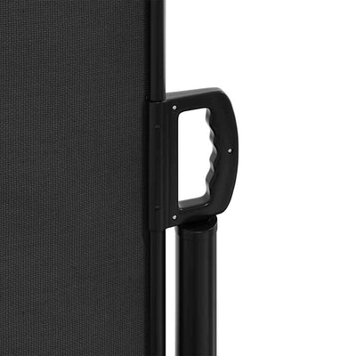 Retractable Side Awning Black 120x600 cm Payday Deals