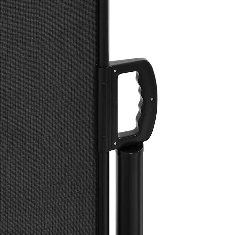 Retractable Side Awning Black 120x600 cm Payday Deals