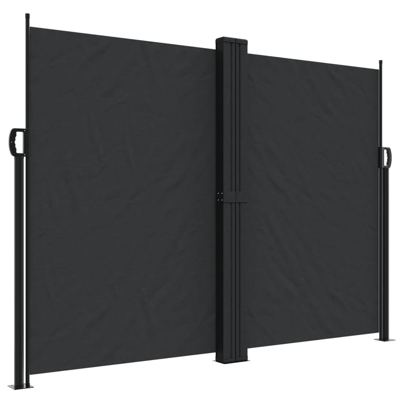 Retractable Side Awning Black 180x1000 cm Payday Deals
