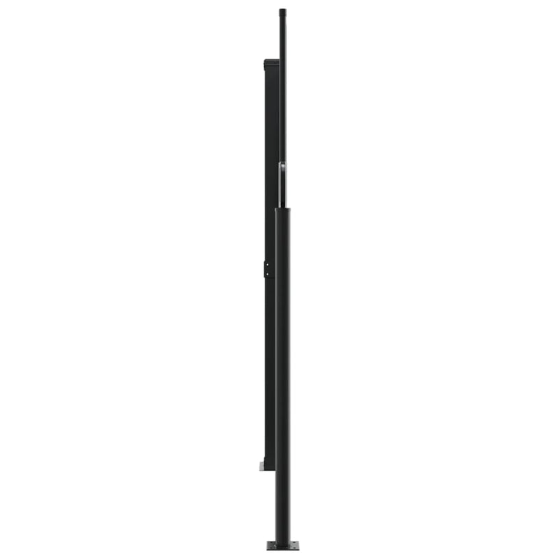 Retractable Side Awning Black 180x1000 cm Payday Deals