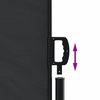 Retractable Side Awning Black 180x1000 cm Payday Deals