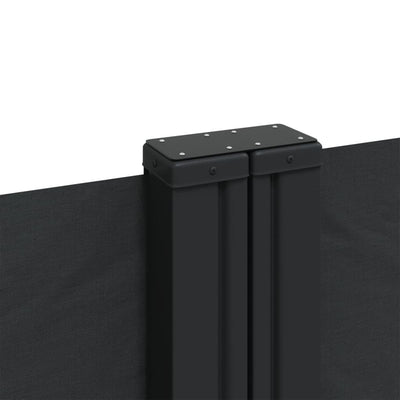 Retractable Side Awning Black 220x1000 cm Payday Deals