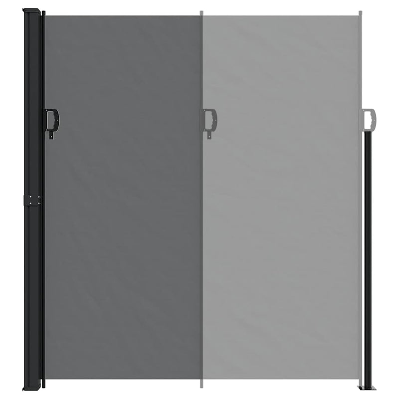 Retractable Side Awning Black 220x300 cm Payday Deals